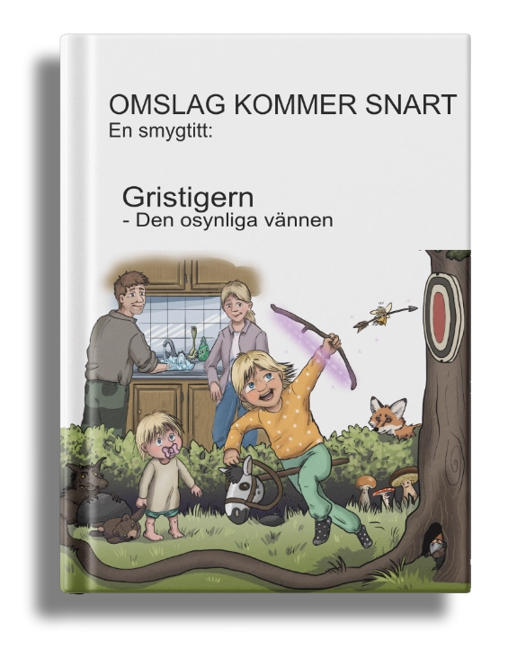 Mockup inför Gristigern kommande barnbok av Diana Lindgren Omslag kommer snart